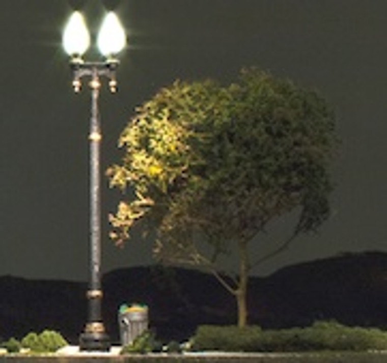 Just Plug #JP5648 O Scale 2 Double Lamp Posts