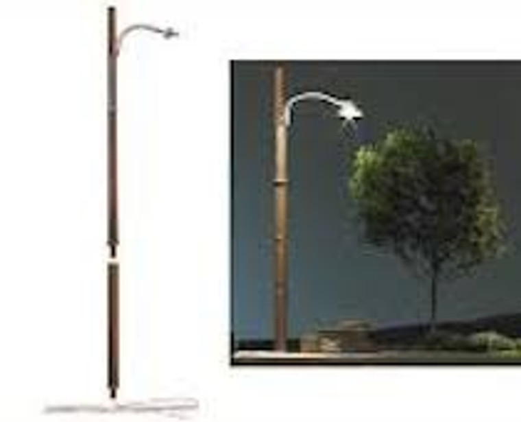 Just Plug #JP5646 3 O Scale Wooden Pole Street Lights