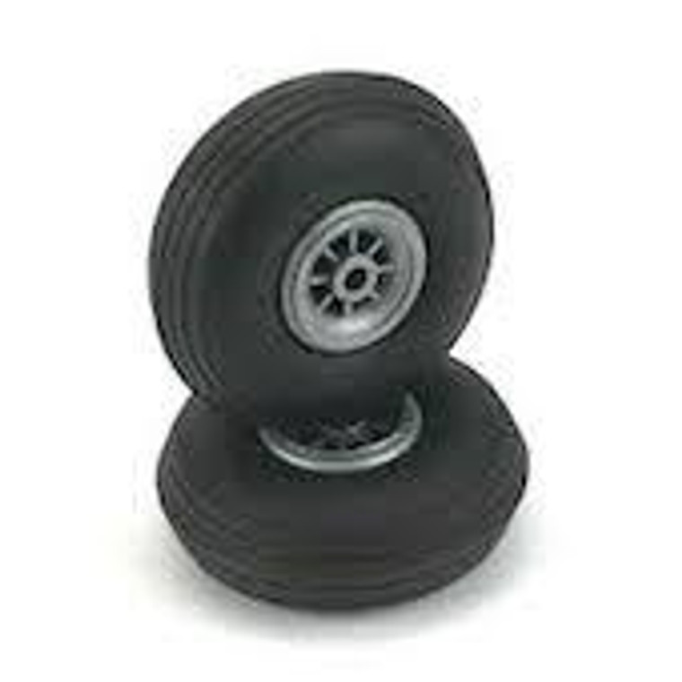 DU-BRO #300T Low Bounce Threaded Wheels 3'' Dia. (76mm)`