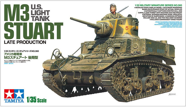 Tamiya #35360 1/35 U.S Light Tank M3 Stuart