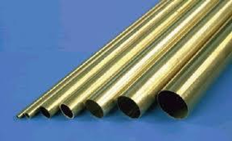 K&S #8126 Round Brass Tube 3/32 x .014 (2.38x305mm) 3Pc