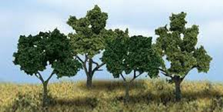 Woodland Scenics #TR1570  38 Deciduous Trees- Mixed Green