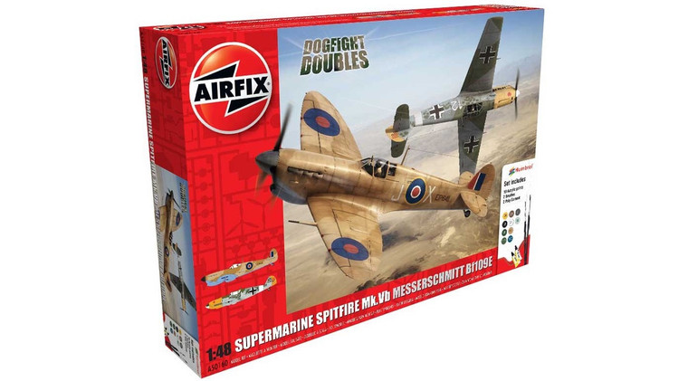 Airfix # A50160 1/48 Dog Fight Double Spitfire Vs Messerschmitt