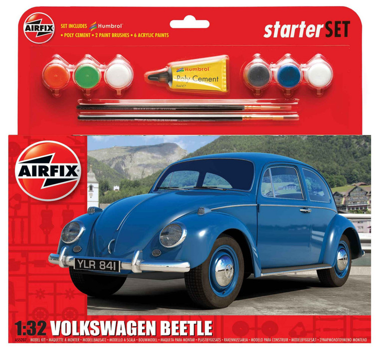 Airfix #A55207 1/32 Volkswagen Beetle Starter Set