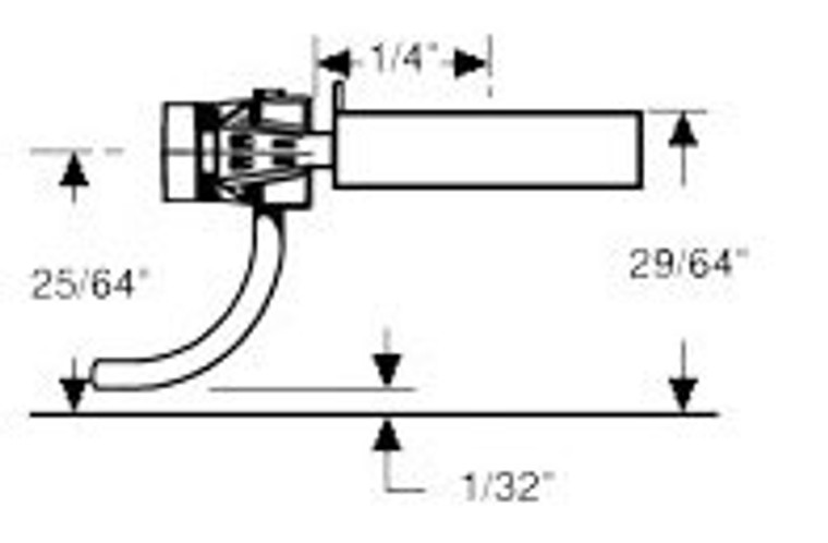 Kadee #153 "Scale" Whisker® Metal Couplers - Short Centerset Shank