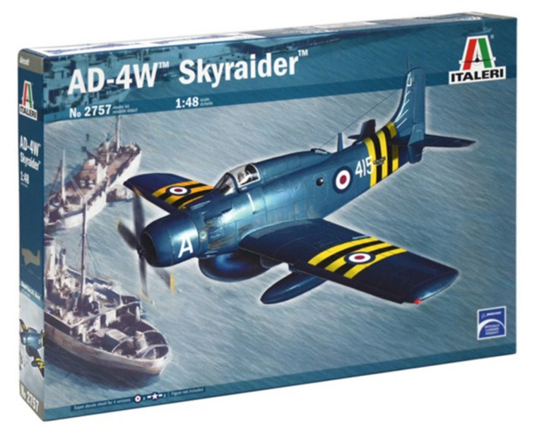 Italeri #2757. 1/48 AD-4W Skyraider