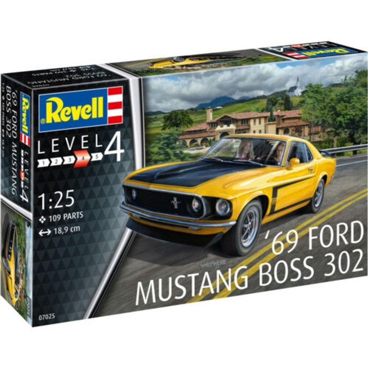Revell # 07025 1/25 Boss 302 Mustang 1969