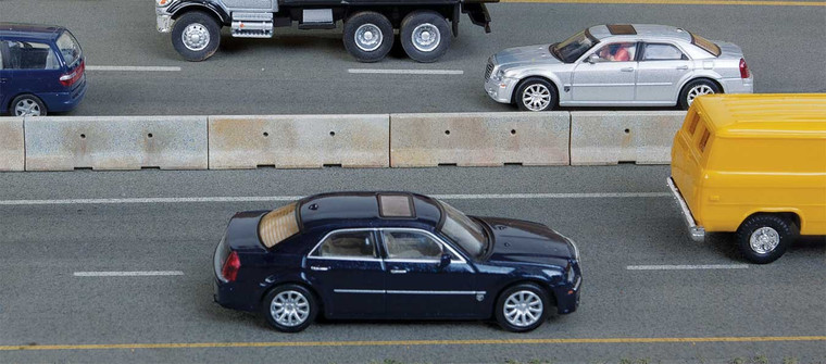 Walthers Scene Master #949-4175 Jersey Barriers (24 piece)