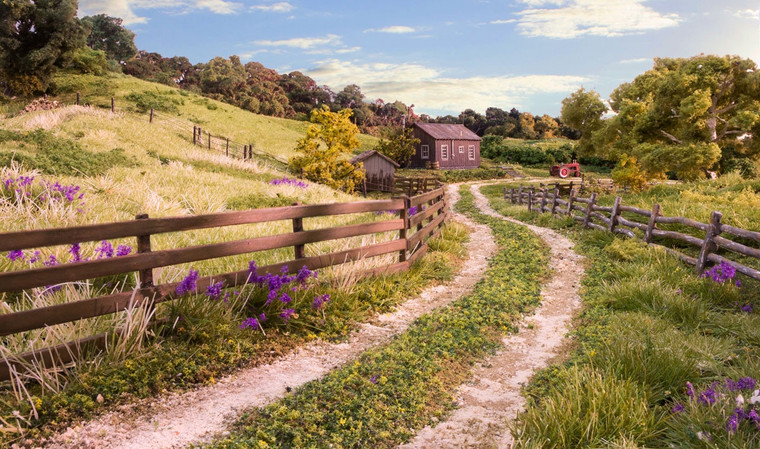 Woodland Scenics #A2981 HO Log  Fence (8Pce)