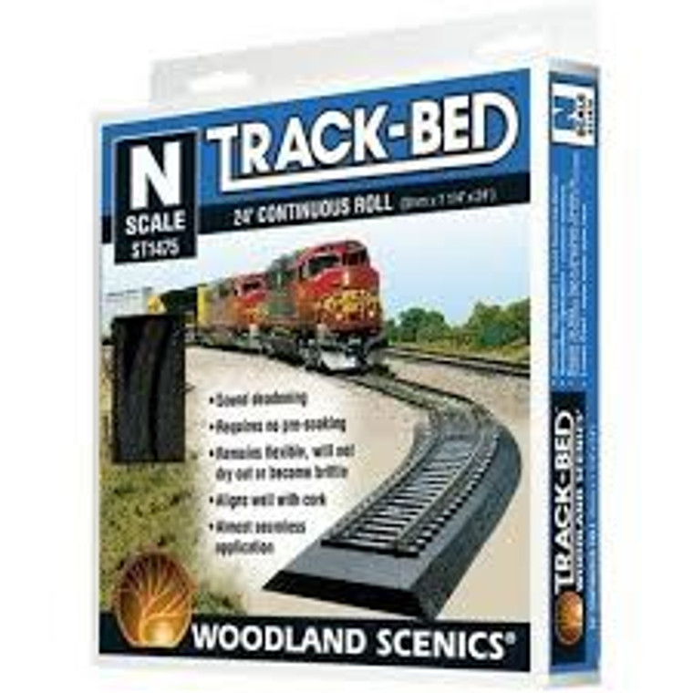 Woodland Scenics #ST1475 N Scale Track Bed 24' (7.31m)