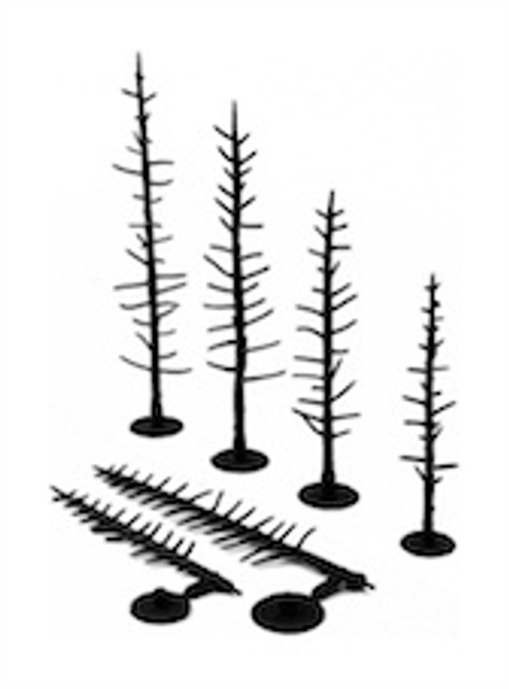 Woodland Scenics #TR1124 70 Pines 21/2 in- 4in (6.35cm- 10.1cm)