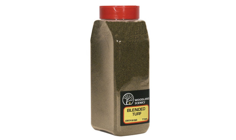 Woodland Scenics #T1350 Blended Turf Earth Blend 32oz Shaker Pack