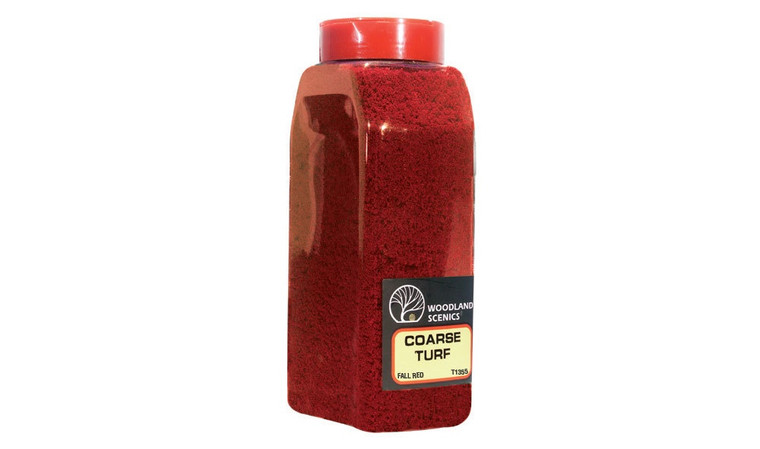 Woodland Scenics #T1355 Coarse Turf Fall Red 32oz Shaker Pack