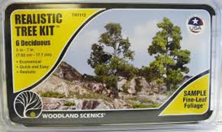 Woodland Scenics #Tr1112 Realistic Tree Kit 6 Deciduous