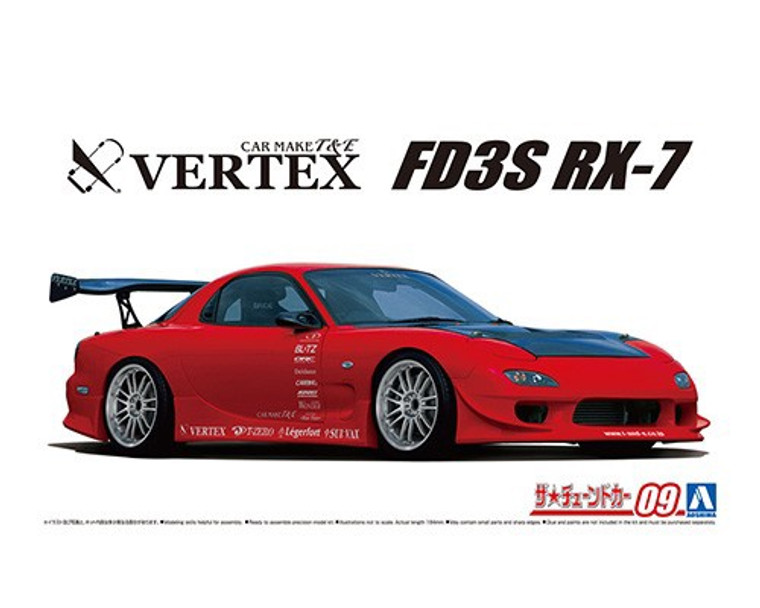 Aoshima #5839 1/24 Mazda Vertex FD3S RX-7 1999