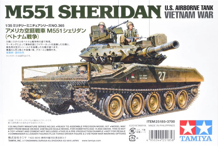 Tamiya 35365 1/35 U.S Airborne Tank M551 Sheridan