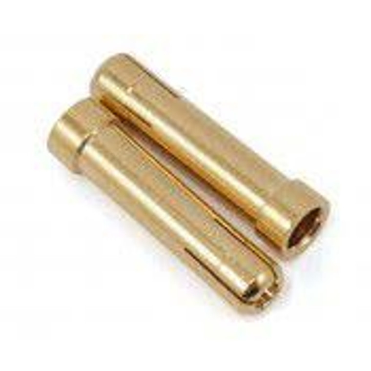 RCPRO #RCP-BM030 5mm Gold Male Bullet Connector (Low Profile)