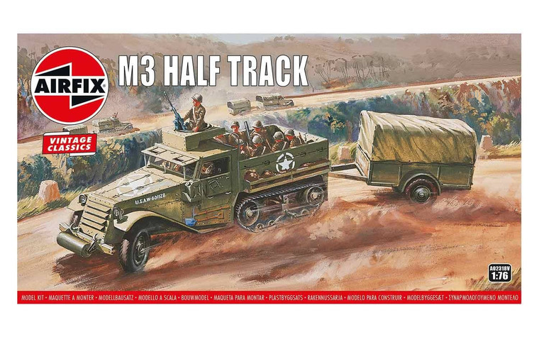 Airfix #A2318V 1/76 M3 Half-Track-Vintage Classics