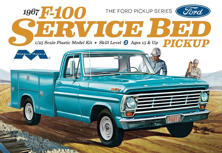 Moebius Models #1239   1/25. 1967 F-100 Service Bed Pickup