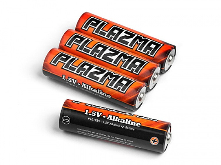 HPI Plazma 101939 1.5v AA Battery 4 Pack