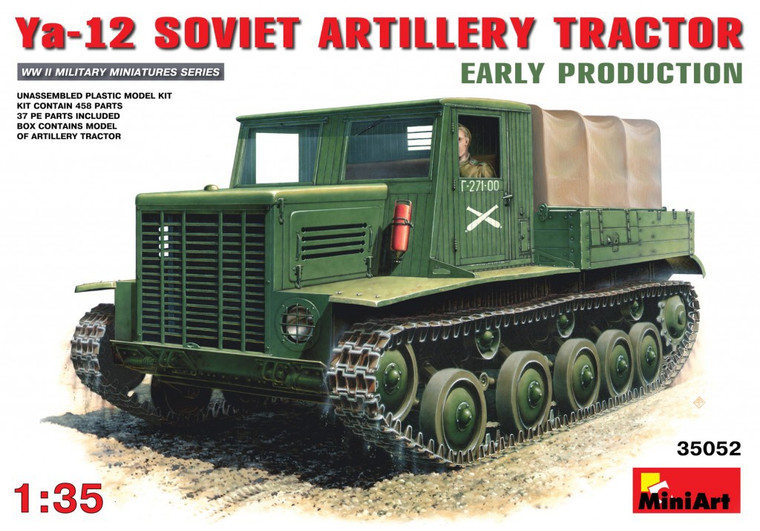 Miniart #35052 1/35 Ya-12 Soviet Artillery Tractor-Early Production