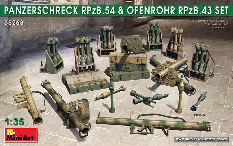 Miniart #35263 1/35 Panzerschreck RPzB,54 & Ofenrohr RPzB.43 Set