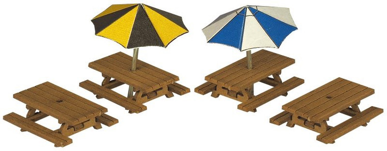 Metcalfe #PN810 N Scale Picnic Tables