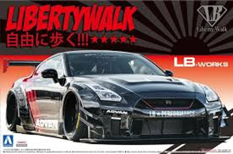 Aoshima #5592 1/24 Liberty Walk Nissan Skyline R35 GT-R Type 2 Ver.2