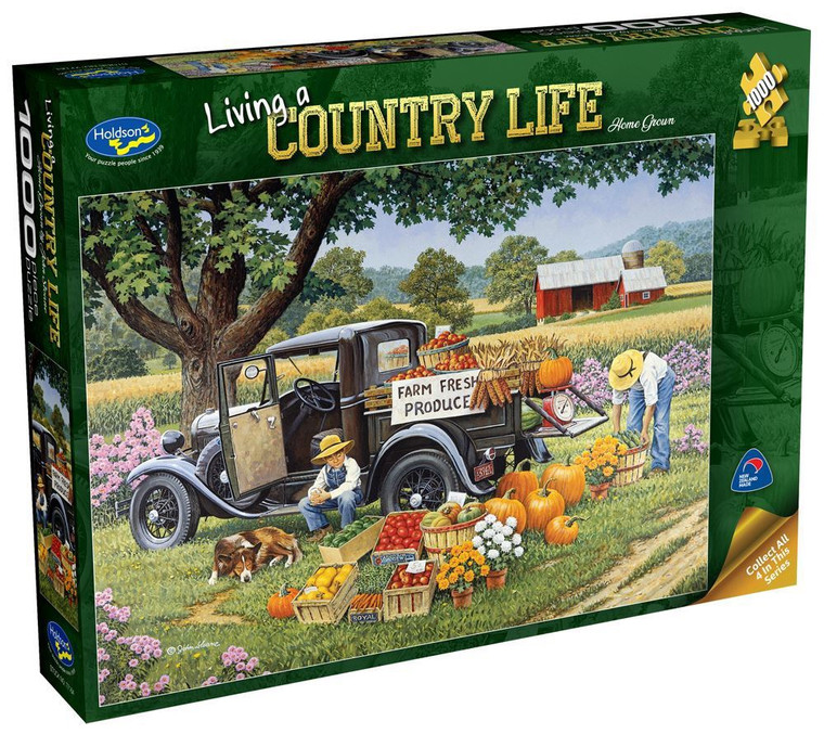 Holdson # 77164 Country Life Home Grown    1000 Pc  Puzzle