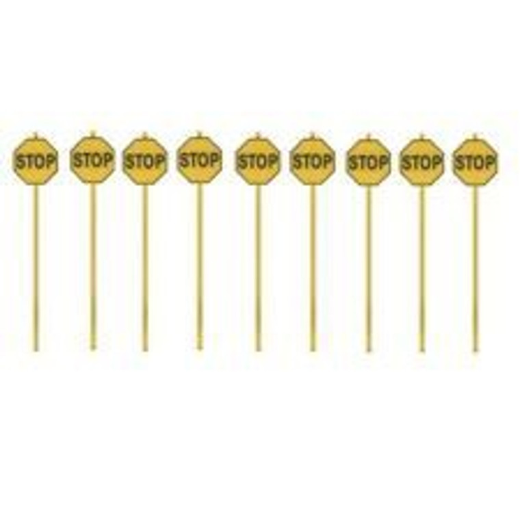 Tichy Train Group #8248 Stop Sign Early (1924-1954) 15 Pieces HO Scale