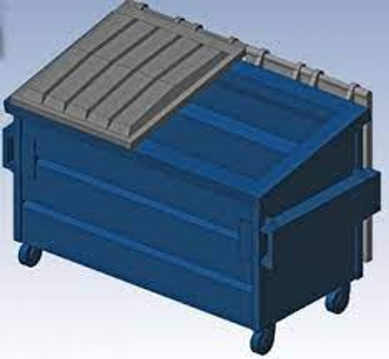 Hi-Tech Details #8003 3 Blue  Trash Dumpsters Kit