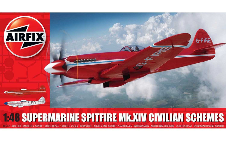 Airfix #A05139  1/48 Supermarine Spitfire Mk.XIV Cililan Schemes