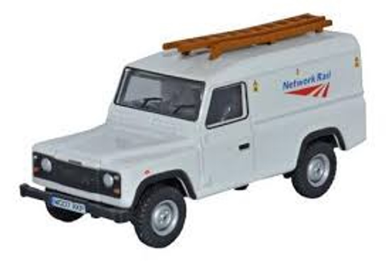 Oxford Rail #OR76ROR002B 1/76 Land Rover Defender Rail Road Network Rail