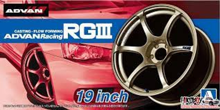 Aoshima #5329 1/24 Rims and Tyres-Advan Racing RGII