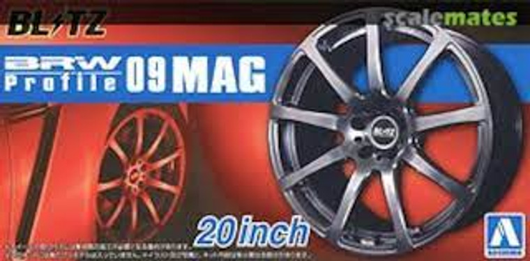 Aoshima #5518 1/24 Rims and Tyres-BRW Profile 09 Mag