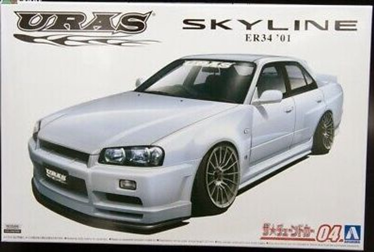 Aoshima #5534 1/24 2001 Nissan Skyline ER34-Uras