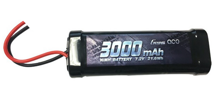 Gens-Ace #3000-7.2 NiMH with EC3 Plug-Suilt Granite Voltage