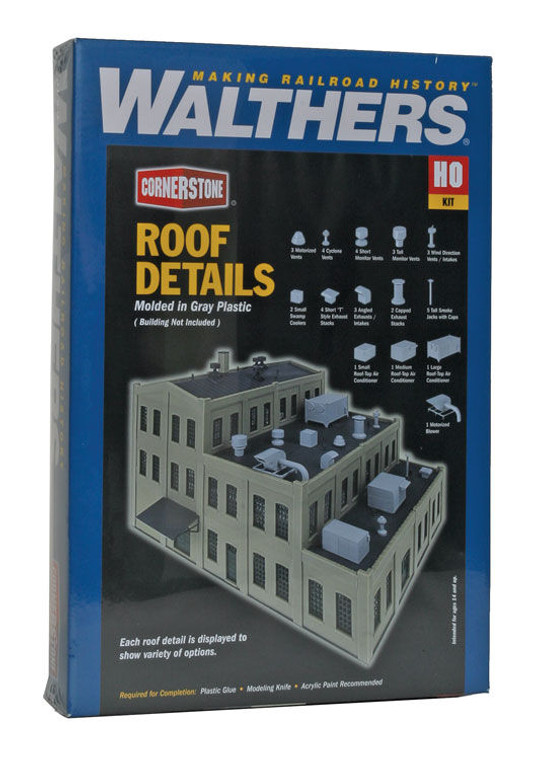 Walthers Cornerstone # 933-3733 HO Roof Details