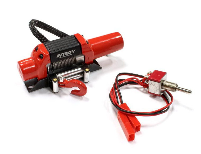 Integy #C25452RED Realistic High Torque Mega Winch  1/10 Rock Crawlers