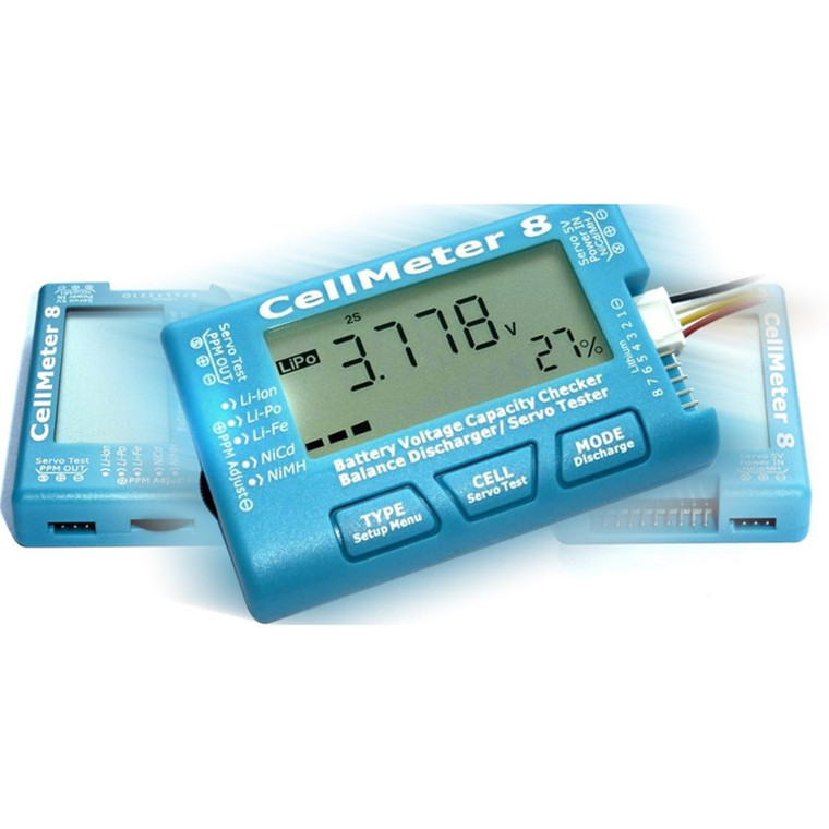 RC Pro #RCP-BM002 Cell Meter 8 Servo/Battery Tester