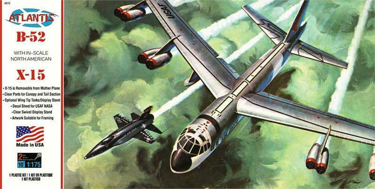 Atlantis Models #H273 1/175 B-52 with X-15 