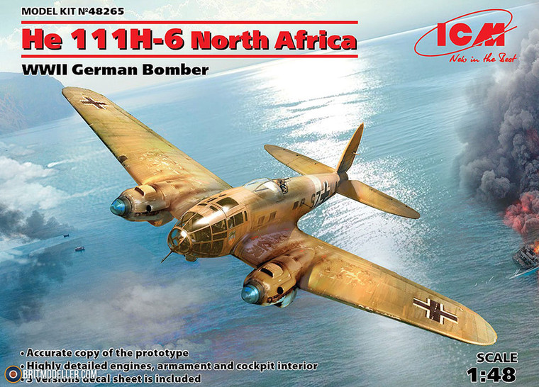 ICM #48265 1/48 He 111H-6 North Africa