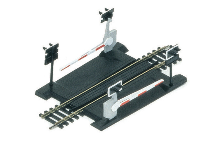 Hornby #R645  1/76 00 SingleTrack Level Crossing