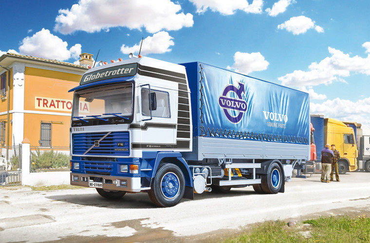 Italeri #3945 1/24 Volvo F16 Globetrotter Canvas Truck with elevator