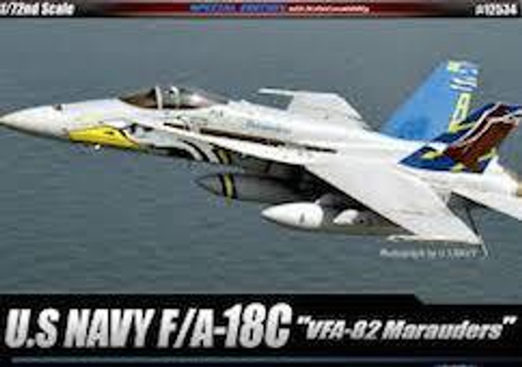 Academy #12534 1/72 U.S Navy F/A-18C (VFA-82 "Marauders")