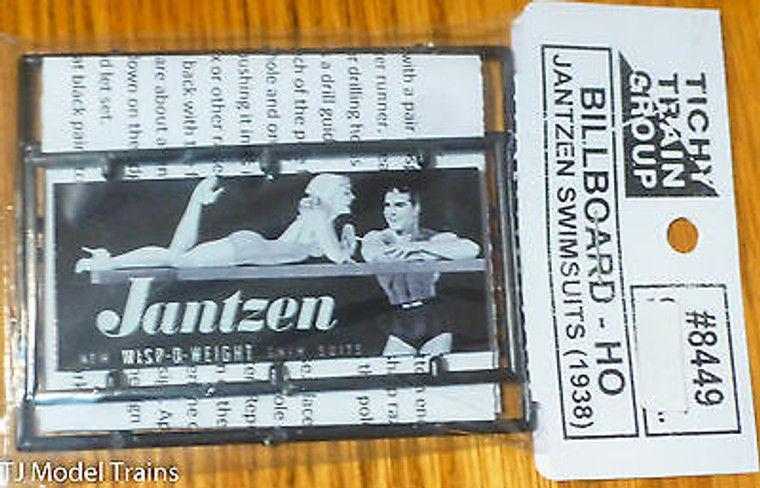 Tichy Train Group #8449 HO Billboard Jantzen SwimSuits (1938)