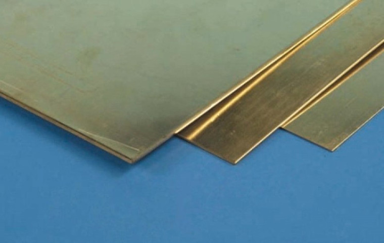 K&S #251 .010 x 4 x 10" Brass Sheet