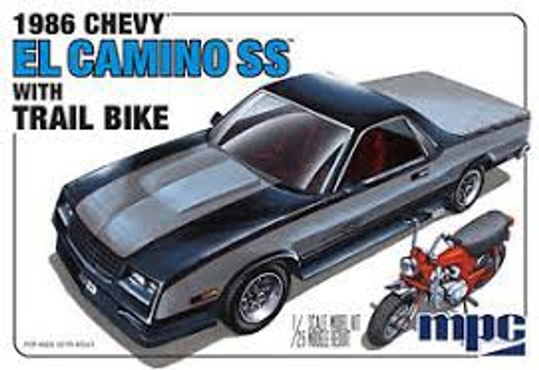 MPC #888 1/25 1986 Chevy El Camino SS with Trail Bike