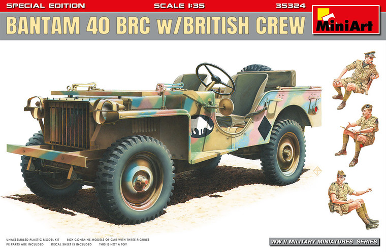 Miniart #35324  1/35 BANTAM 40 BRC w/BRITISH CREW. SPECIAL EDITION