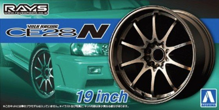 Aoshima #5391 1/24 Volk racing CE28N Wheels and Tires 19inch